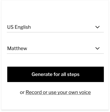 Instant Voiceover