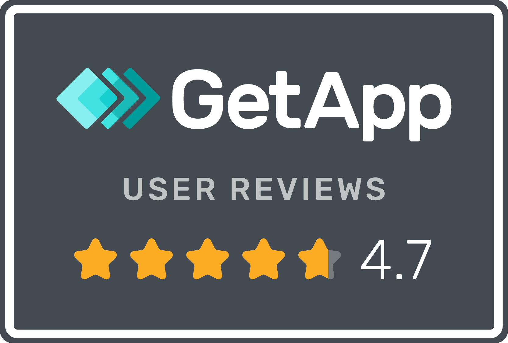 GetApp rating 4.7